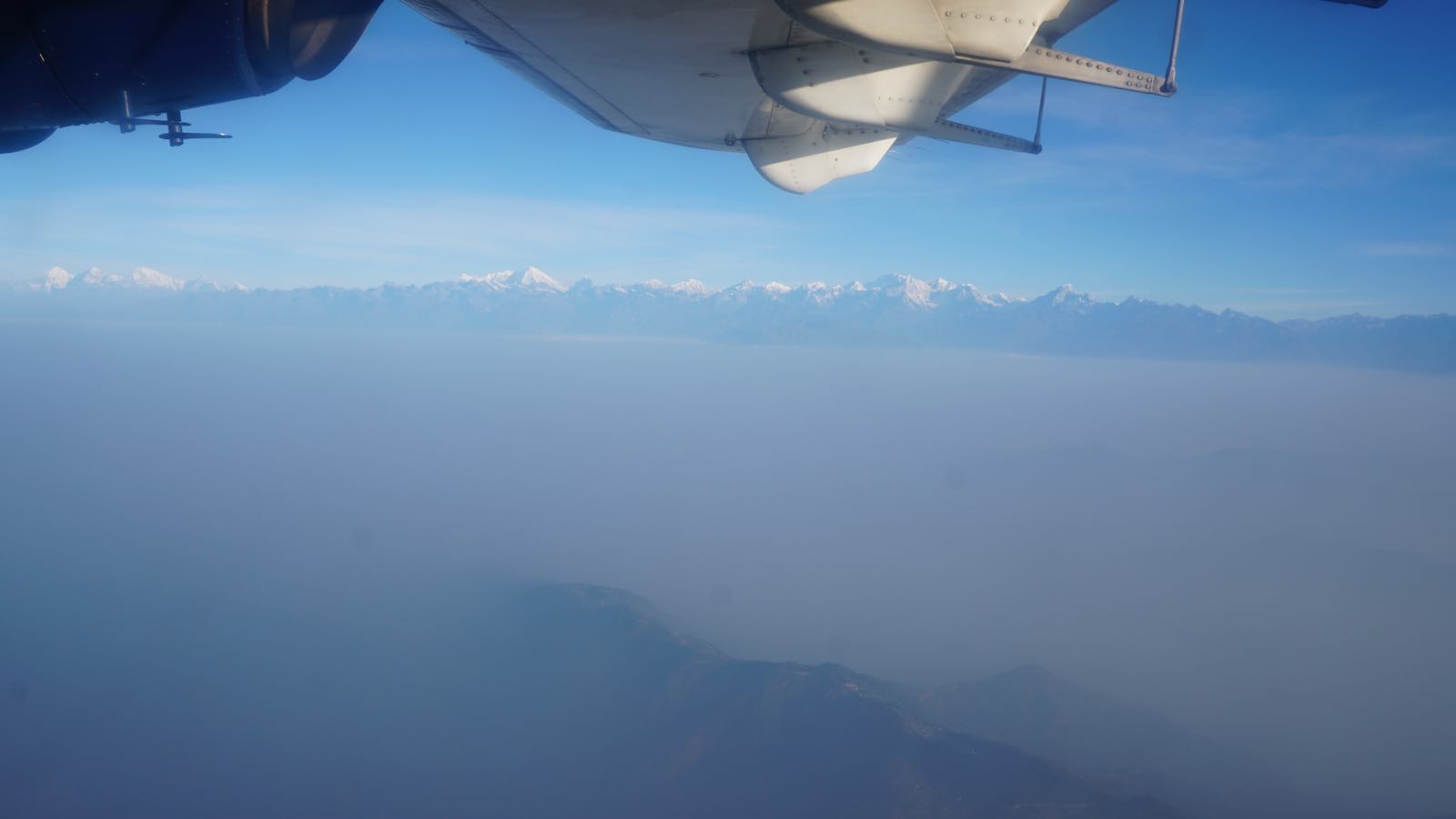 We flew out! And it was a perfectly clear day (until we got near Kathmandu) with an amazing view of the post prominent Himalayan peaks