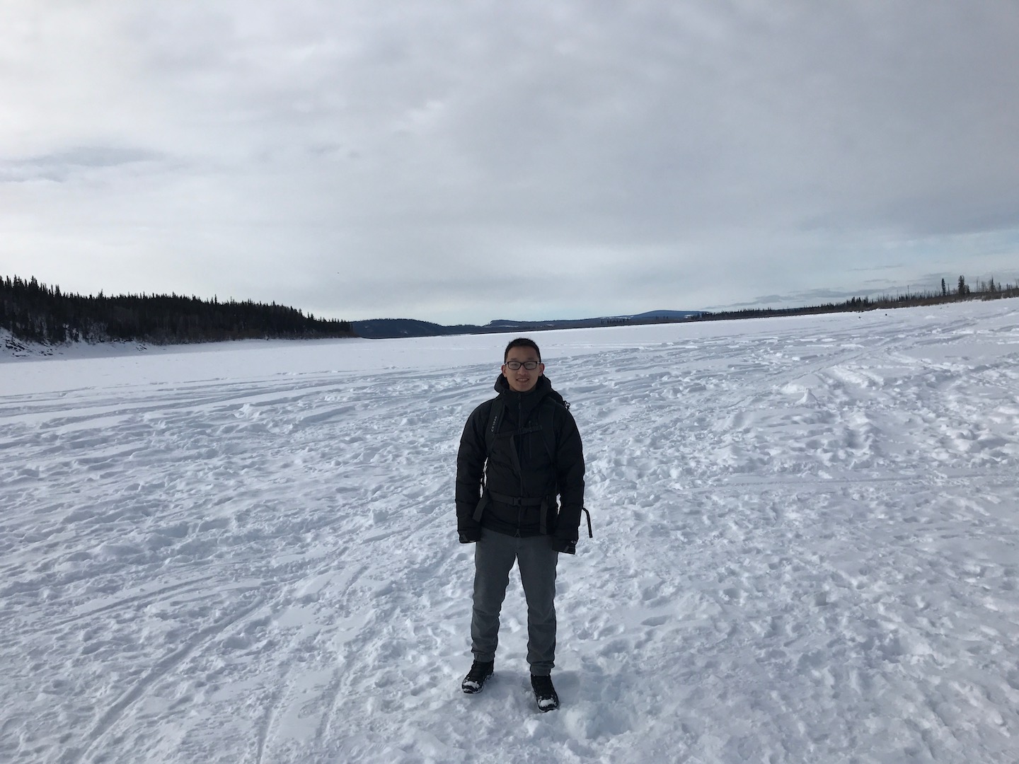 On the frozen banks of the Yukon River