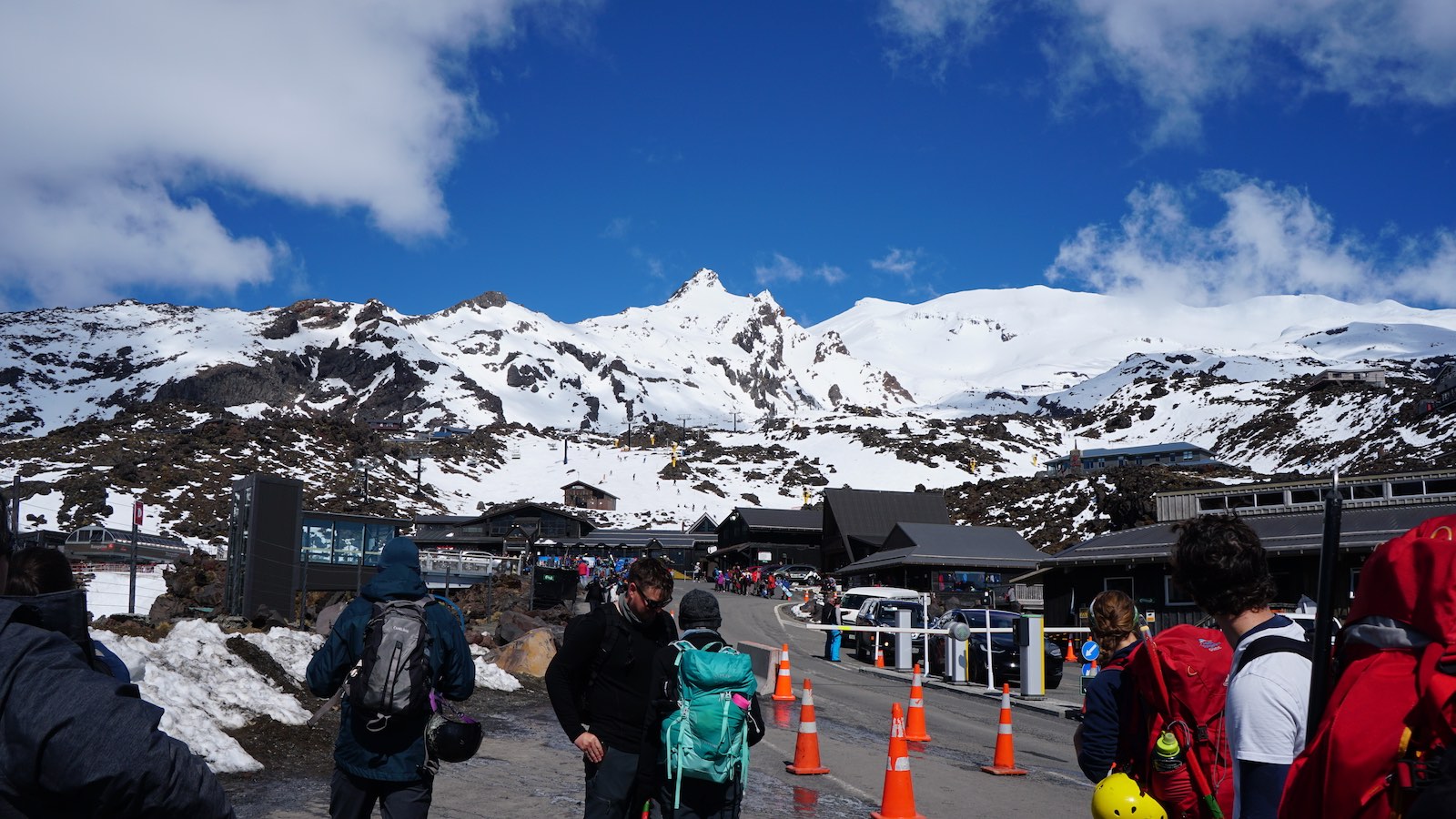 Mount Ruapehu is also home to a very popular ski resort, which is where we drove into to start the hike.