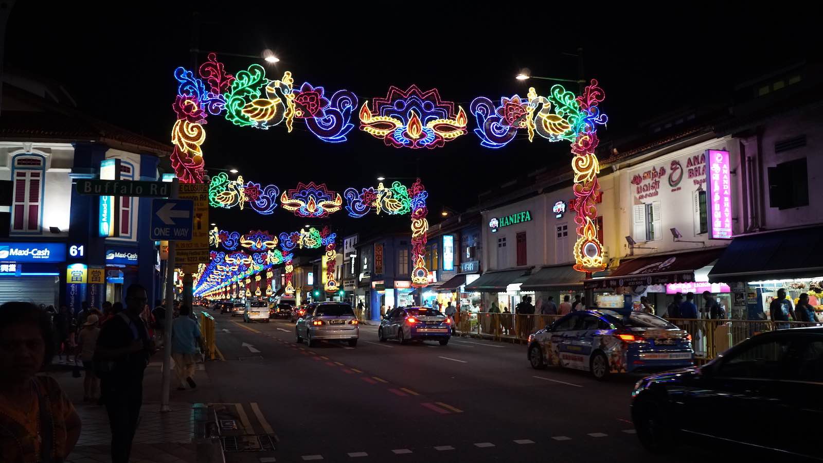 This was my view every night when I went back to my Airbnb, which was situated in the heart of Singapore's Little India. The community was gearing up for Diwali and the street outside my lodging was lit up and bustling every night.