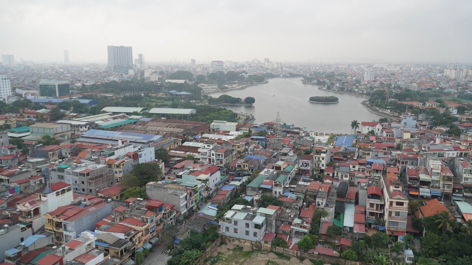 Most of the English students were also medical students and they took me around to their university. This is a birds eye view of Hai Phong from the top of the medical school building. It's mostly an industrial, local town so I got to experience a lot of local flavors and culture that wasn't just gilded for tourism, which I love.