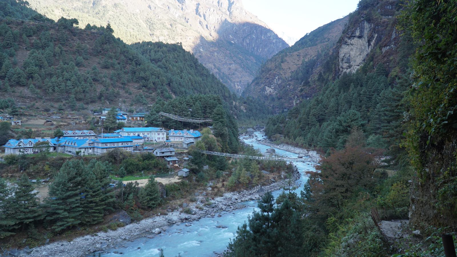 On our way back along this blue milky river