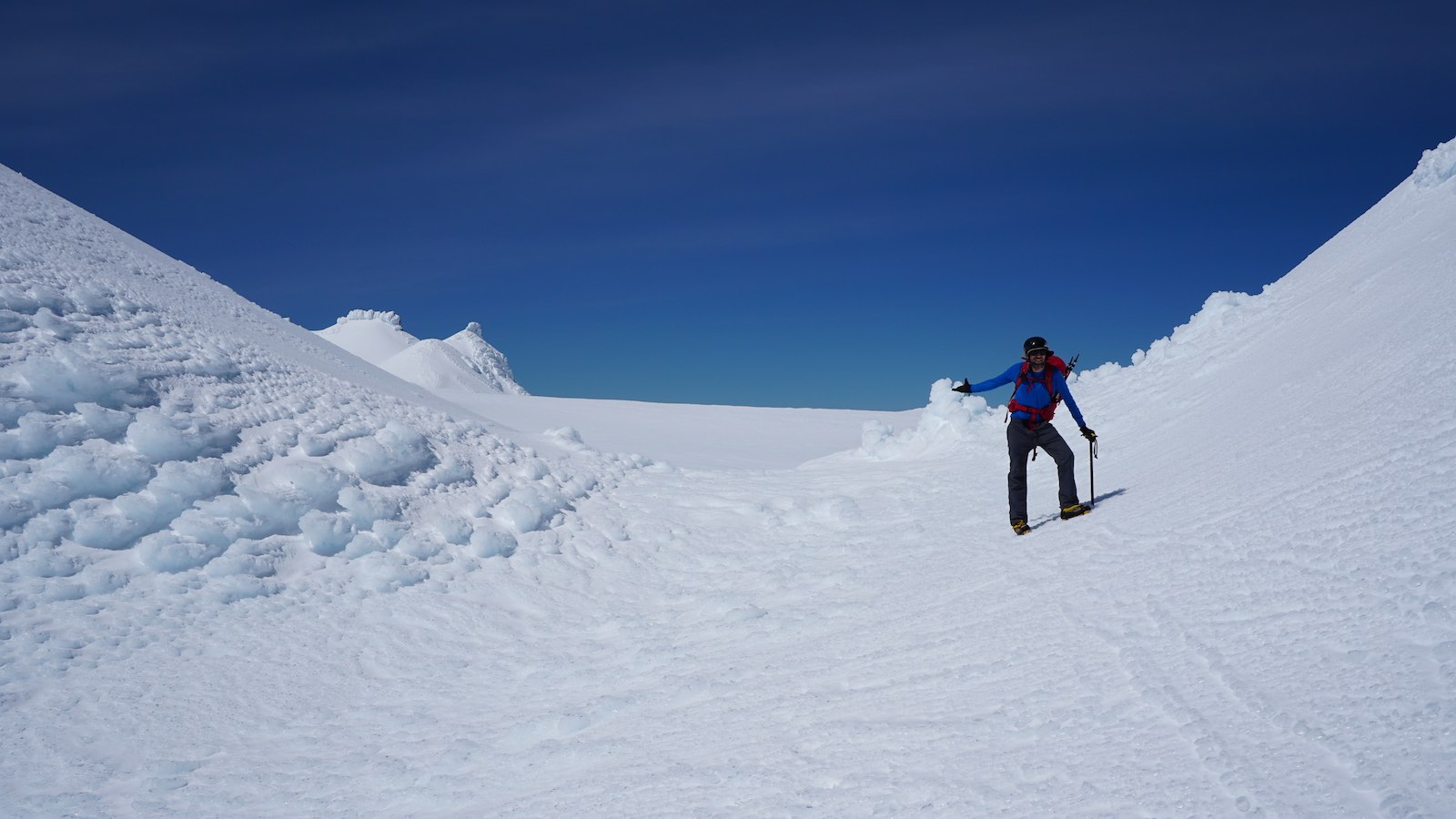 After a grueling 3-3.5 hours we made it to the summit, this is our wonderful and skilled guide lead Justin!