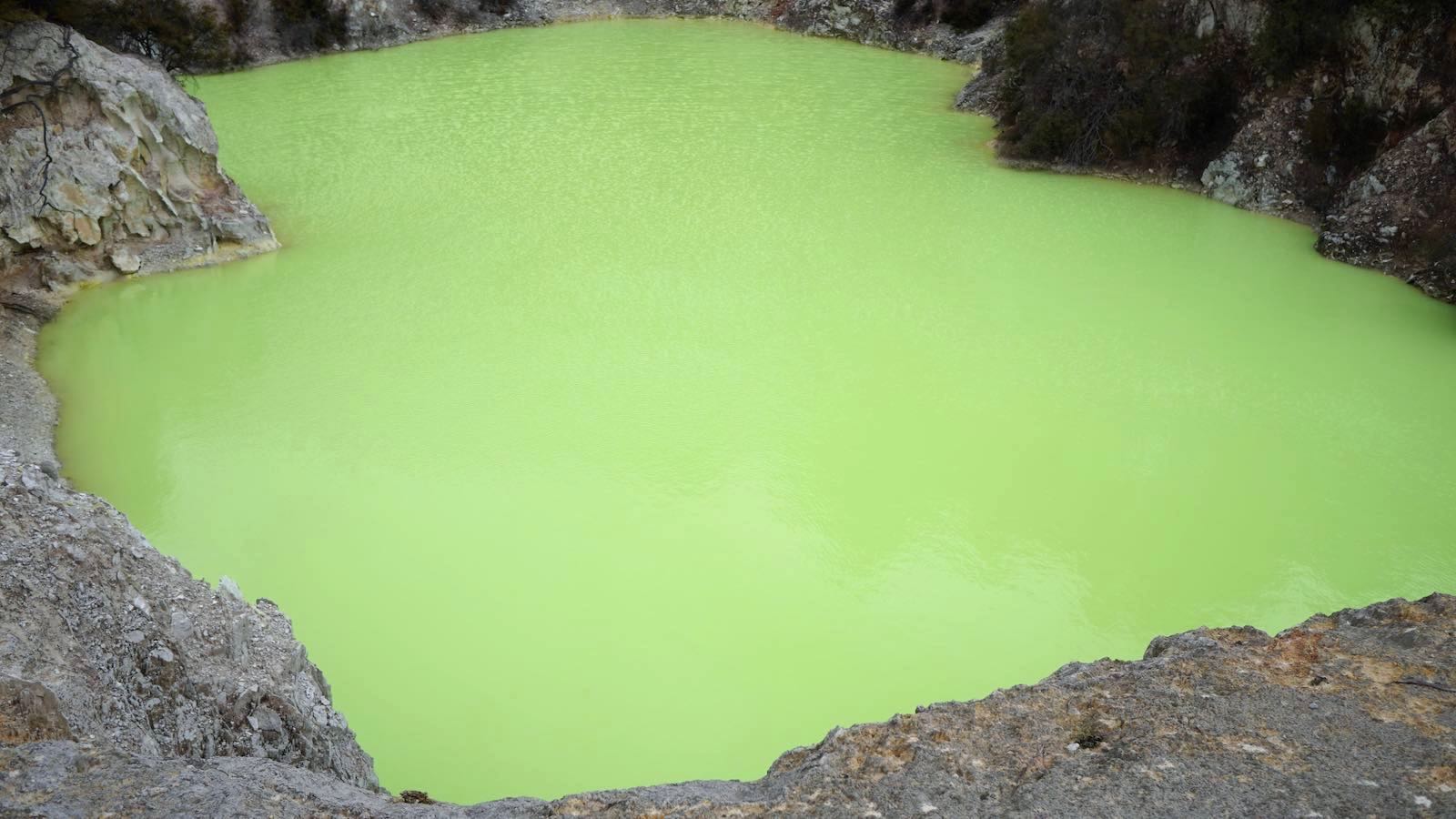 Or strange green lake?