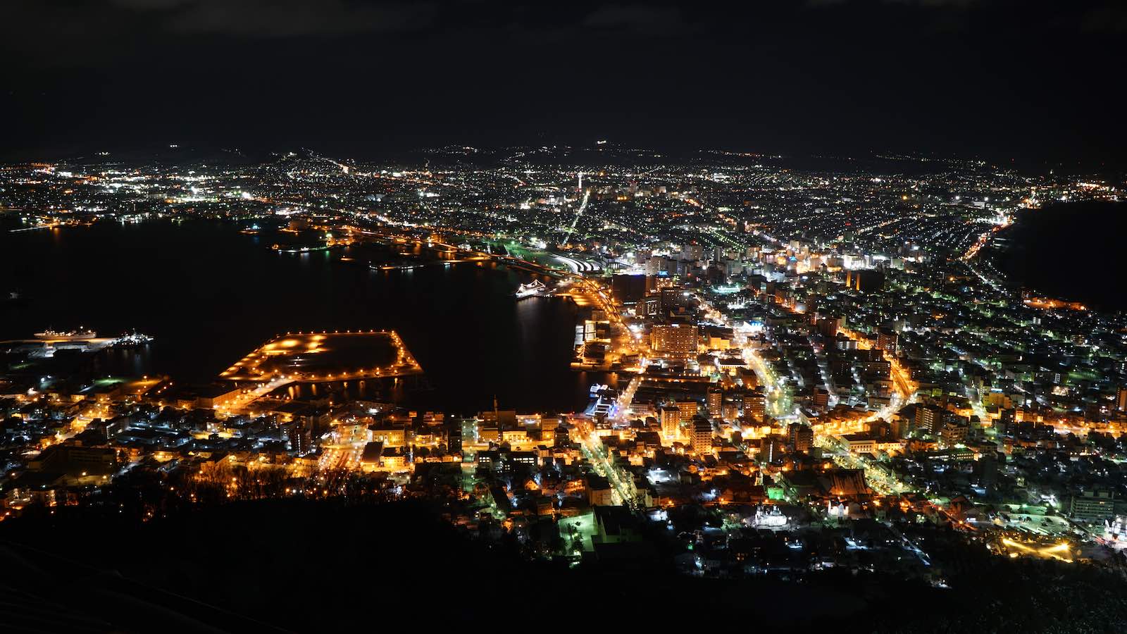Here's the view I had from on top of Mount Hakodate of the surrounding area. It was better than I thought and I spent about 2 hours up here just admiring the city lights.