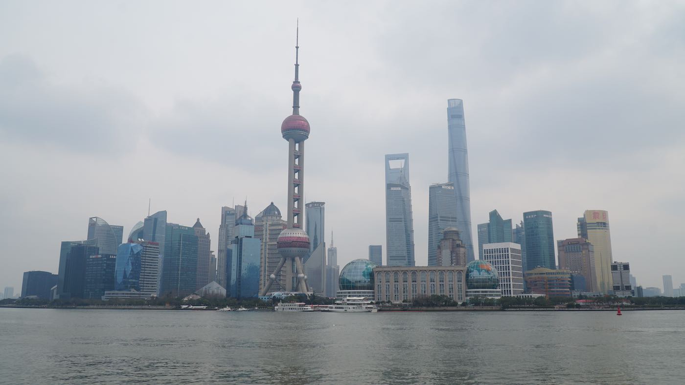 I went to check out the Bund on one of the few days it wasn't raining. The view along the river was spectacular. I think I saw the sun one time during my month in Shanghai, granted it was winter, but as someone who grew up in sunny Southern California, the endless overcast days felt smothering.