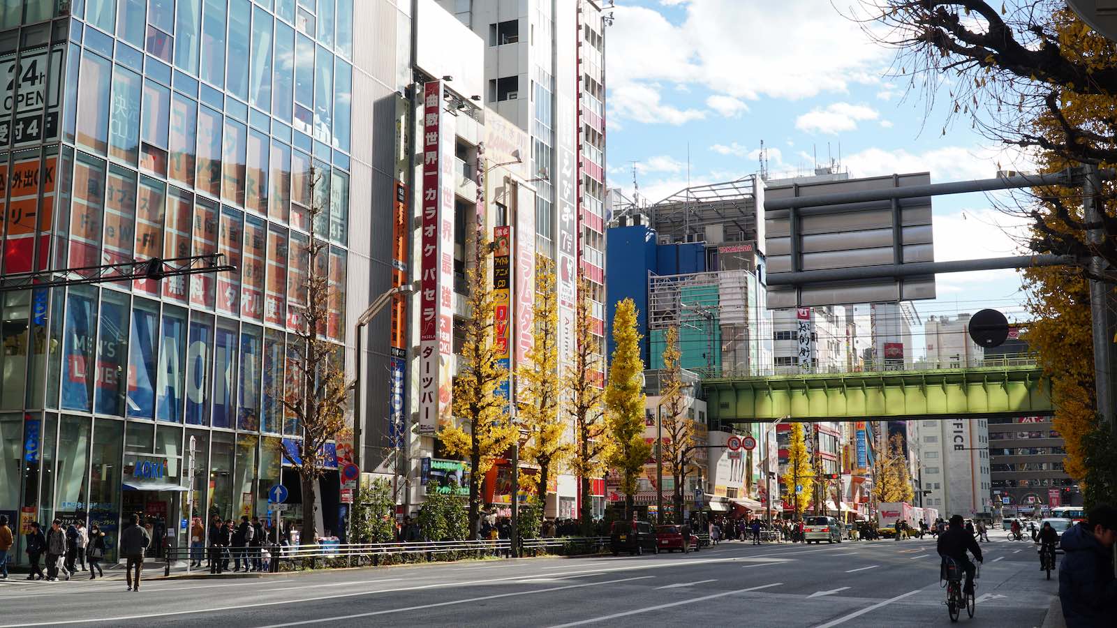 I explored the Akihabara district of Tokyo that's famous for anime stuff. I'm not a huge anime person and it was staggering to the senses walking through it. Everything had some anime character on it, electronic music blaring out of shops, and there were buildings packed to the brim with people playing arcade games of every type. I also met up with some friends from back home that happened to here on vacation and tried my hand at some of the arcade games. Seeing familiar faces on the other side of the world, unplanned, made the world feel really small.