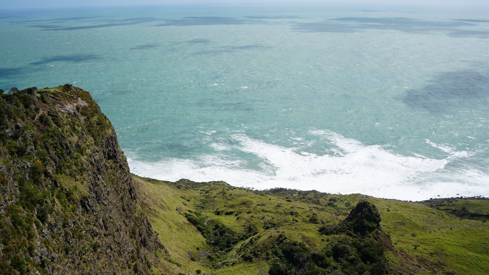 View of the ocean from Mount Karioi