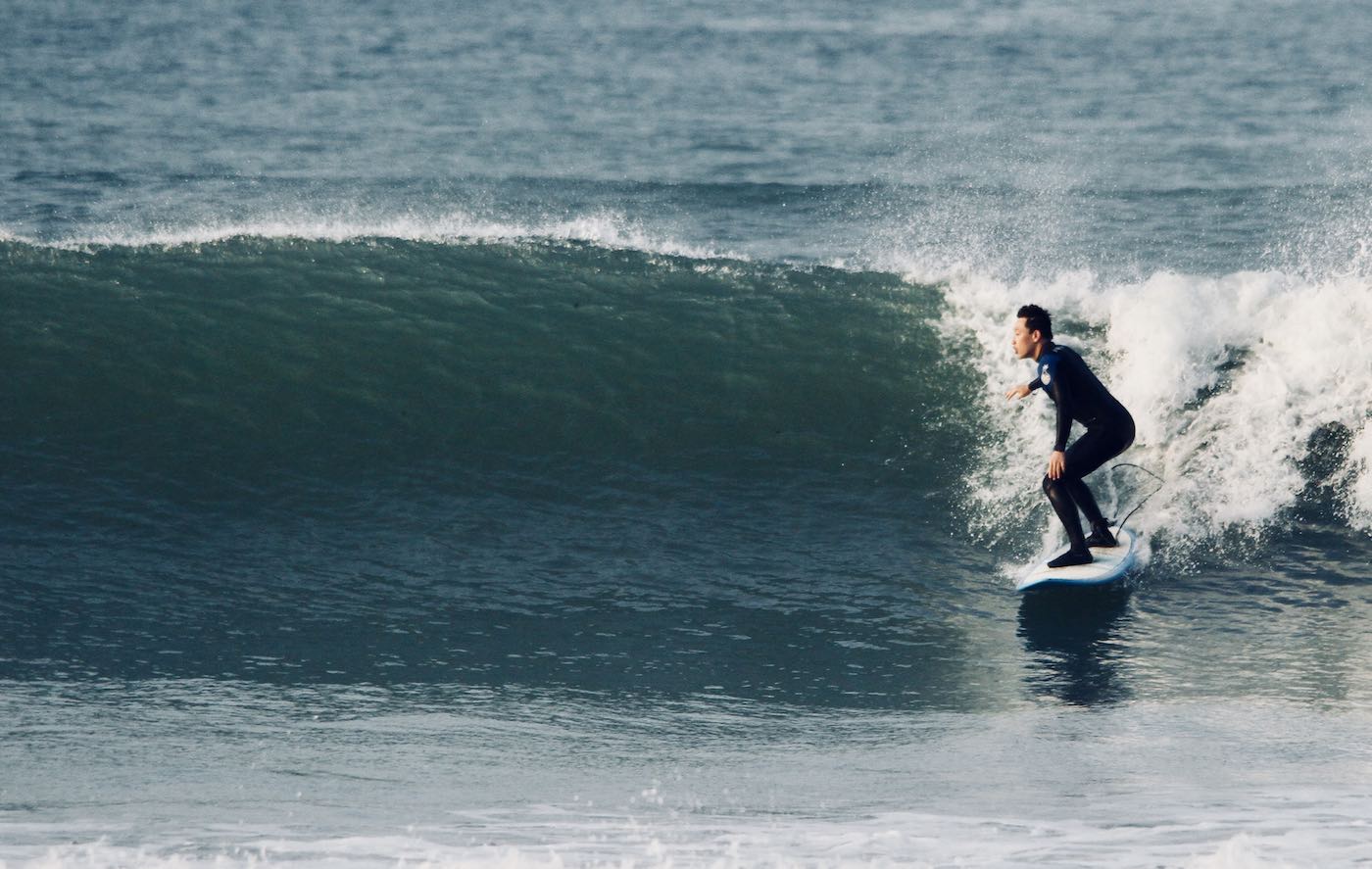 Me surfing about a year ago, there was a photographer taking photos on the beach of the surfers... so he could sell them the photos afterwards... I was a sucker and bought a couple of good ones since I did not have any photos of myself surfing.